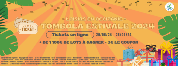 Une tombola sur le thème des loisirs en Occitanie!